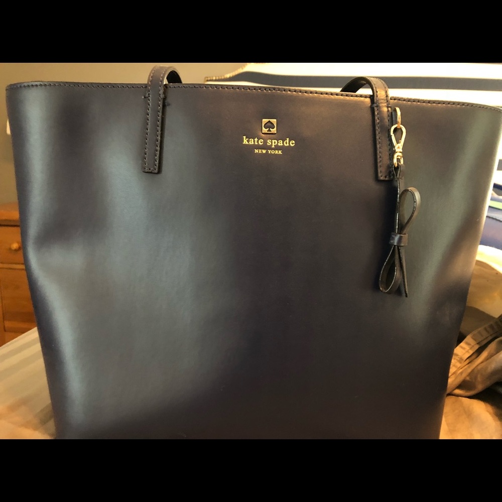 Navy blue Kate Spade tote.